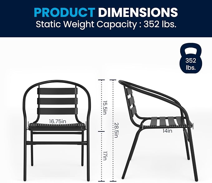 Flash Furniture 5-Piece Patio Dining Set - Image 9