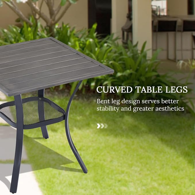 VICLLAX 3 Pieces Patio Dining Set - Image 6