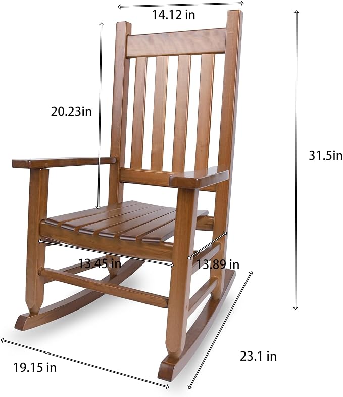 Kids Rocking Chair for Toddlers and Children Comfy Recliner Wooden Rocker for - Image 3