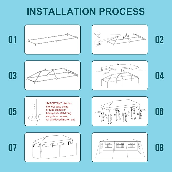 10'x30' Outdoor Party Canopy Tent - Image 2