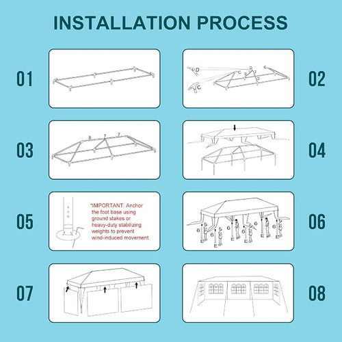 10'x30' Outdoor Party Canopy Tent - Image 2