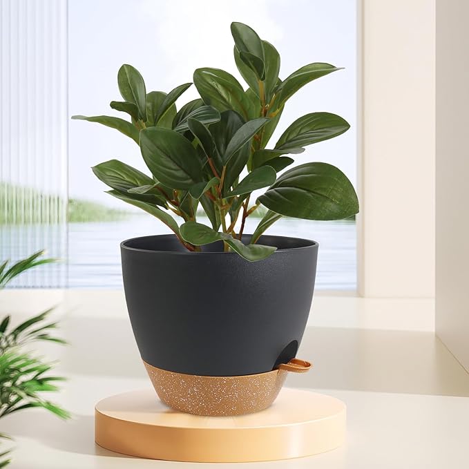 12 inch Large Self Watering Pots, Flower Plant Pots - Image 6
