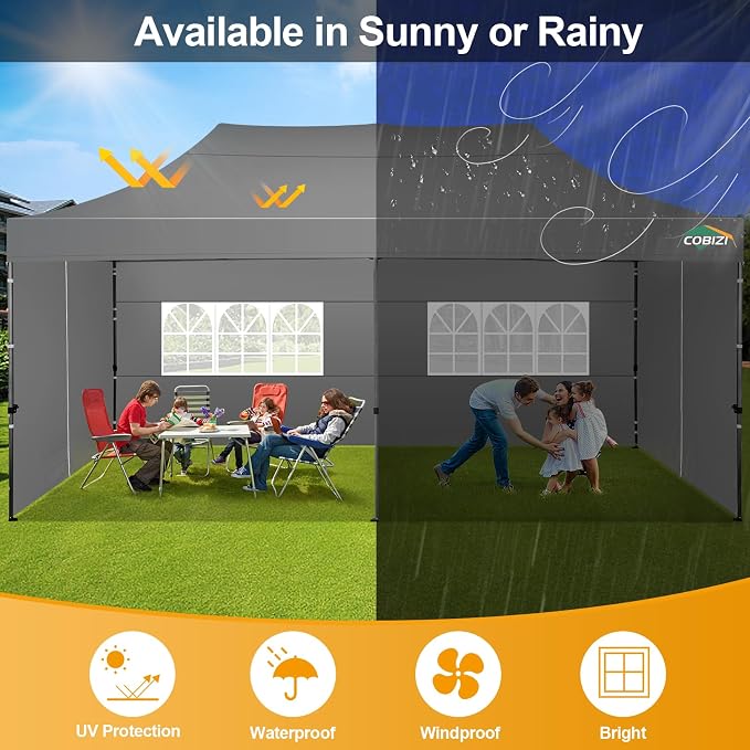 COBIZI 10x20 Pop up Canopy Tent 10x20 Canopy - Image 7