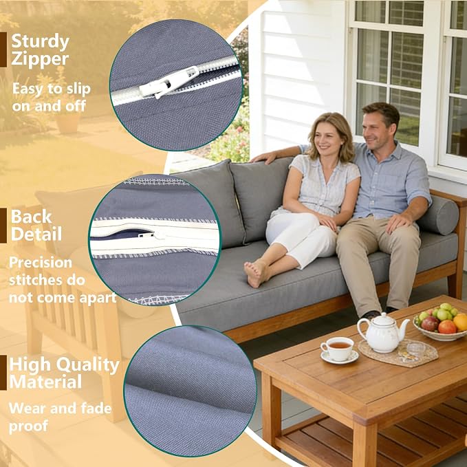 Oslimea Patio Twin Daybed Waterproof & Fade-Resistant Cover - Image 5