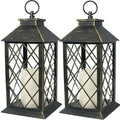 Bright Zeal 2-Pack 13.5" Vintage Candle Lantern by BrightZeal
