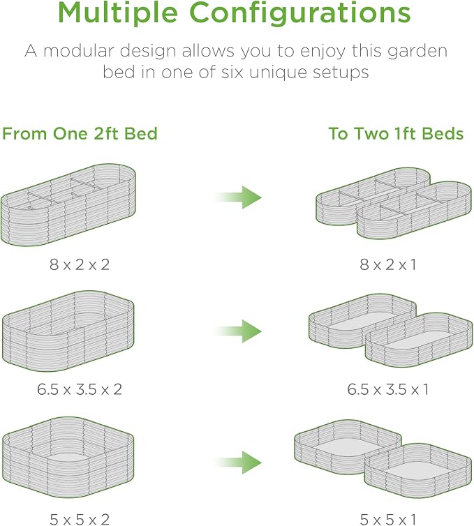 Best Choice Products 8x2x2ft Metal Raised Garden Bed, Oval Outdoor Deep Root - Image 3
