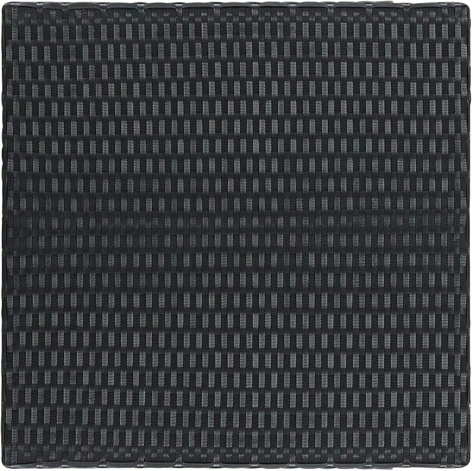 vidaXL Black Patio Bar Set – 3 Piece Weather- Poly Rattan Outdoor Furniture - Image 8