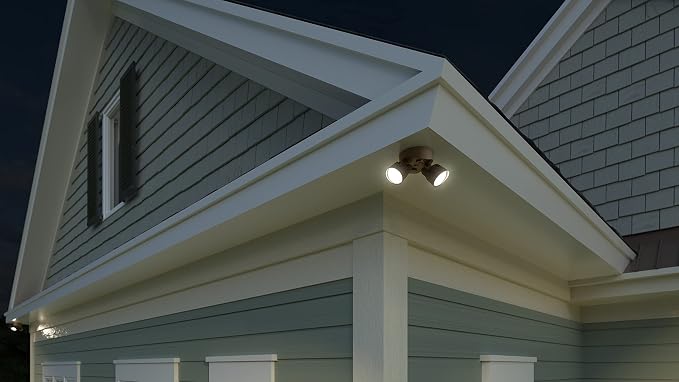 Lithonia Lighting HomeGuard 2-Light LED Outdoor Flood Lights, Outdoor LED Lights - Image 9