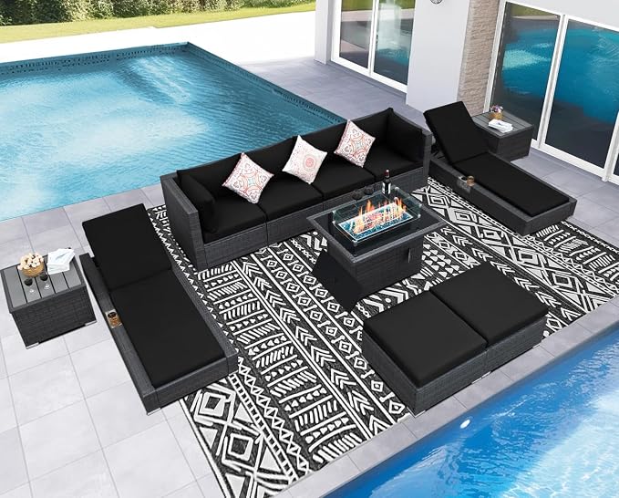 NICESOUL 11 Piece Sectional Outdoor Set - Image 3