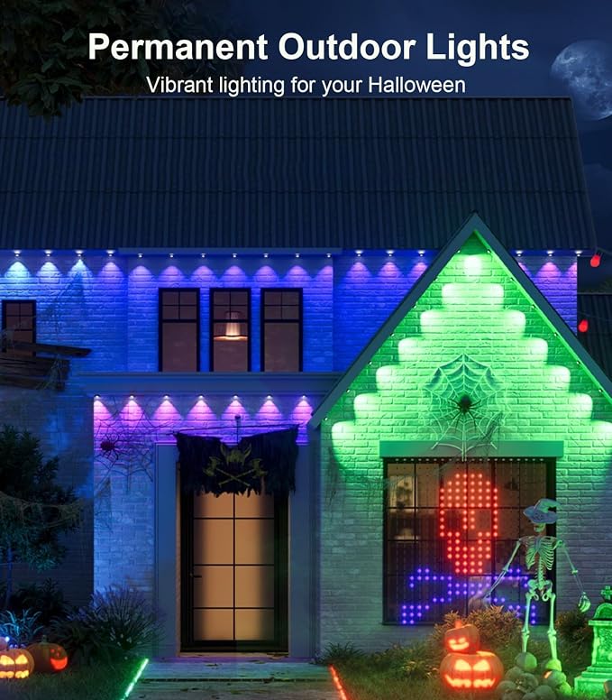 100FT Permanent Outdoor Lights for House, 2025 RGB LED Waterproof Christmas - Image 9