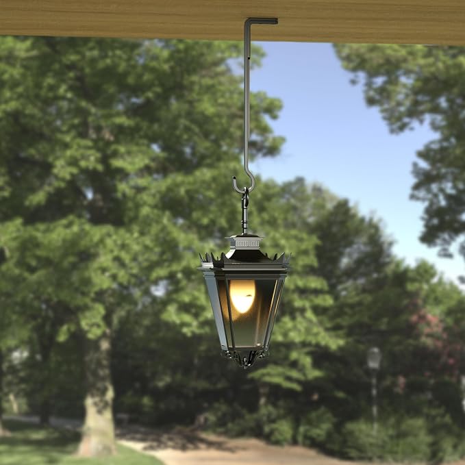 15 Inch 2 Black Pack Heavy Duty Outdoor Plant Hangers, Iron Hanging Plant - Image 9