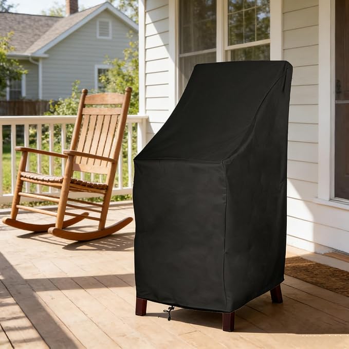 RosieLily Outdoor Chair Covers, High Back Patio Chair Covers Waterproof - Image 5