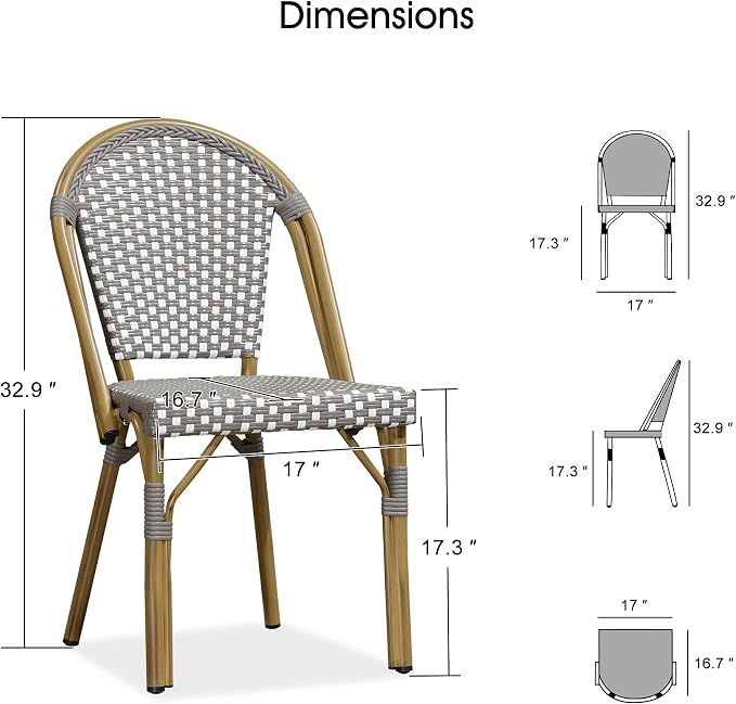 PURPLE LEAF 7 Pieces Outdoor Dining Set Patio Furniture Set - Image 2