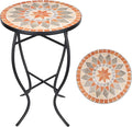 VCUTEKA Mosaic Side Table, Patio Accent Table Indoor and Outdoor End Table by VCUTEKA