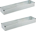6x1.5x1ft Galvanized Raised Garden Bed, Outdoor Planter Box Metal Patio Kit by Foxlang