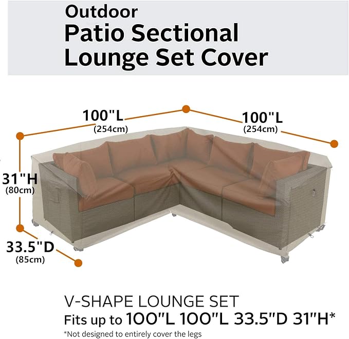 Heavy Duty Outdoor Sectional Sofa Cover - Image 7