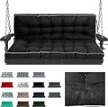 Waterproof Porch Swing Cushion Replacement, Thick 4" 2–3 Seat Outdoor Swing by RUFXIEZW