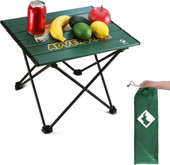 VILLEY Portable Camping Side Table, Ultralight Aluminum Folding Beach Table - Image 8