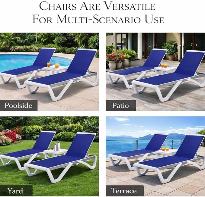 Kozyard Outdoor Chaise Lounge Chair, Full Flat Adjustable Patio Lounger - Image 6