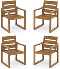 HDPS Outdoor Dining Chairs Set of 4, Patio Dining Chairs by COZYMAN