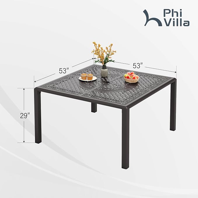 PHI VILLA Aluminum Patio Dining Tables - Image 3