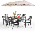 PHI VILLA 7 Piece Patio Dining Set by PHIVILLAThepioneerofcomfortablehouseholdsupplies