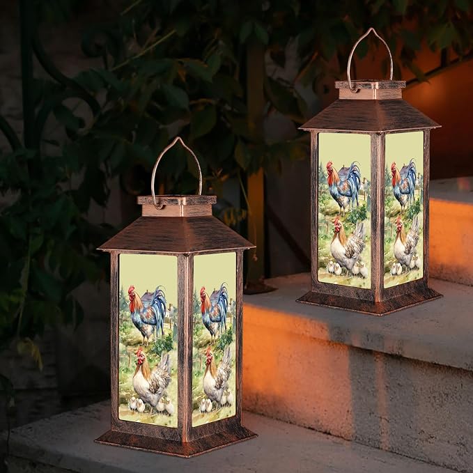 Solar Lanterns for Garden Decor, Waterproof Design Ideal Birthday Gifts for - Image 3