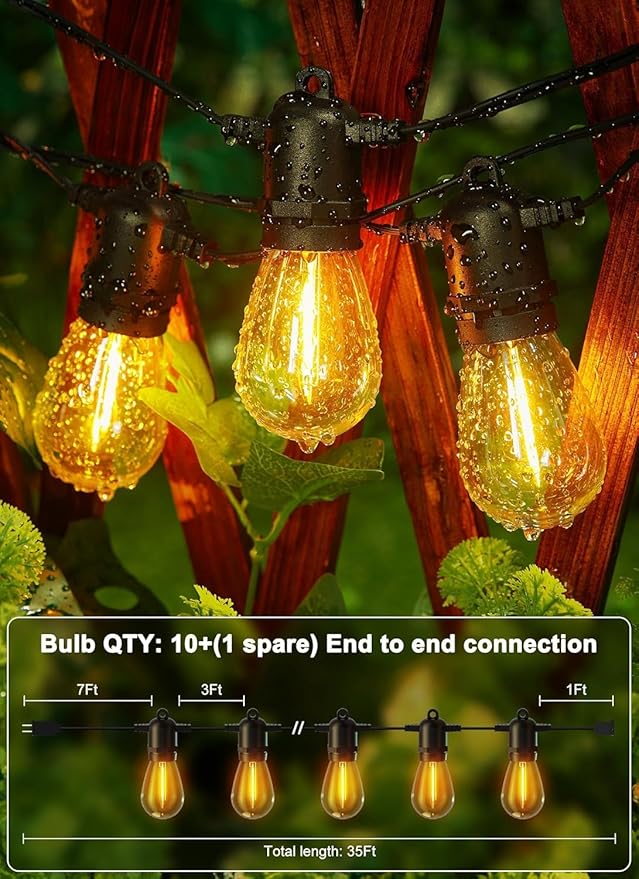 Brightown Outdoor String Lights 35FT - Image 5