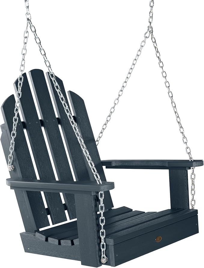 highwood Classic Westport Adirondack Single Seat 1-Person Porch Swing, Federal by highwood