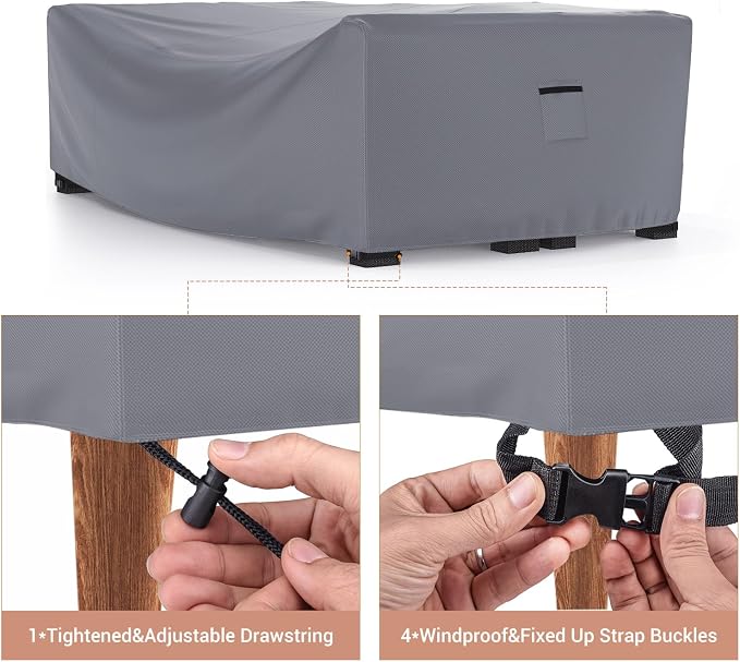 Mrrihand Heavy Duty Patio Furniture Covers, Outdoor Furniture Covers Waterproof - Image 4