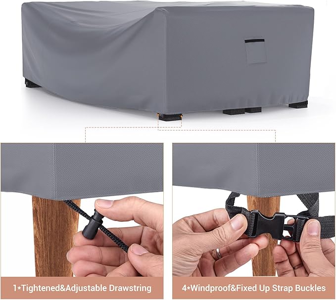 Mrrihand Heavy Duty Patio Furniture Covers, Outdoor Furniture Covers Waterproof - Image 4