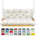 Porch Swing Cushion with Backrest, Waterproof Bench Cushion by NANGELRN