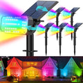 Solar Spot Lights Outdoor Waterproof IP65, RGB Christmas 7 Modes Color Changing by KIPEINI