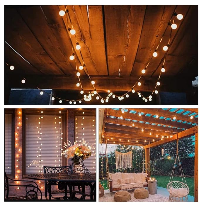 Abeja 25FT Outdoor String Lights, G40 Globe Patio String Lights - Image 7