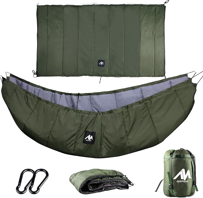 AYAMAYA Single & Double Hammock Underquilt Full Length Big Size Under Quilts by AYAMAYA