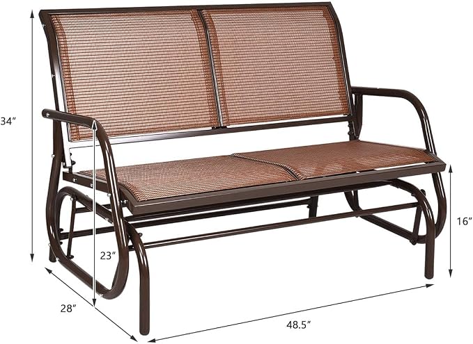 Giantex Swing Glider Chair 48 Inch - Image 3
