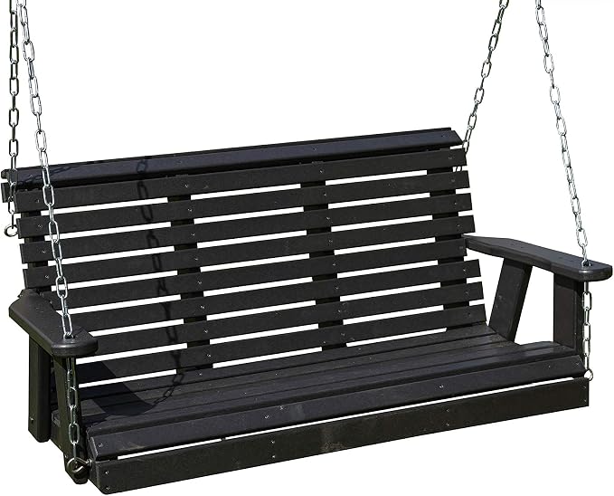 Poly Lumber Wood 5FT Porch Swing Amish Craftsmandship Made in USA HDPE by Unknown