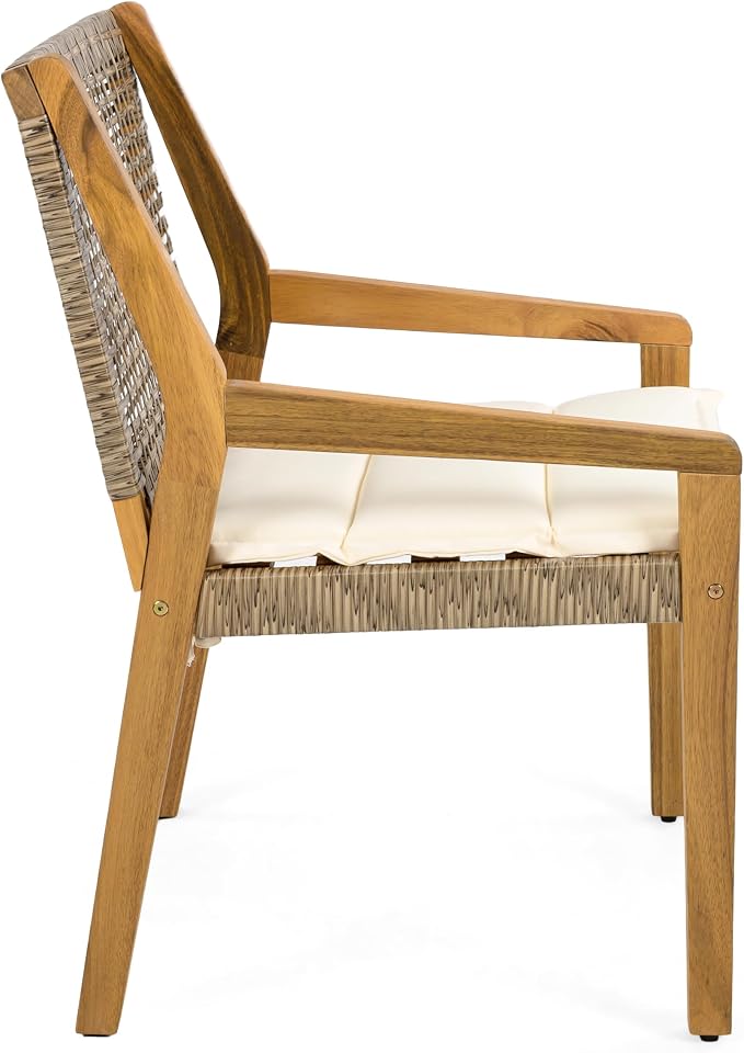 Christopher Knight Home Verle Wooden Patio Dining Set - Image 11