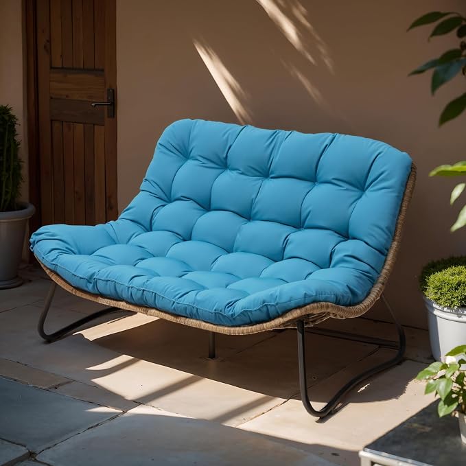 Crestlive Products Patio Loveseat, All-Weather Rattan Large Furniture by CrestliveProducts