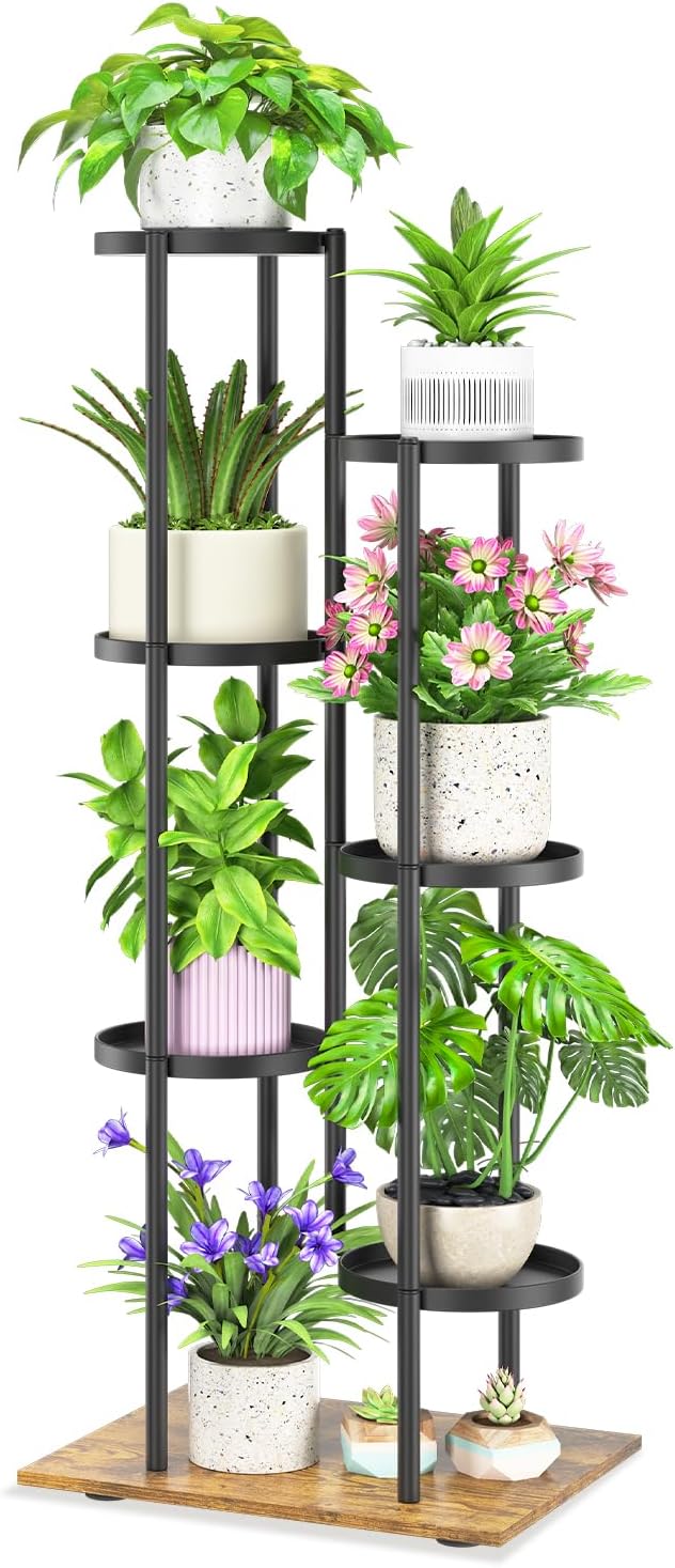 iDavosic.ly 6 Tier Plant Stand Indoor Outdoor, Tiered Corner Multiple Flower by iDavosicly