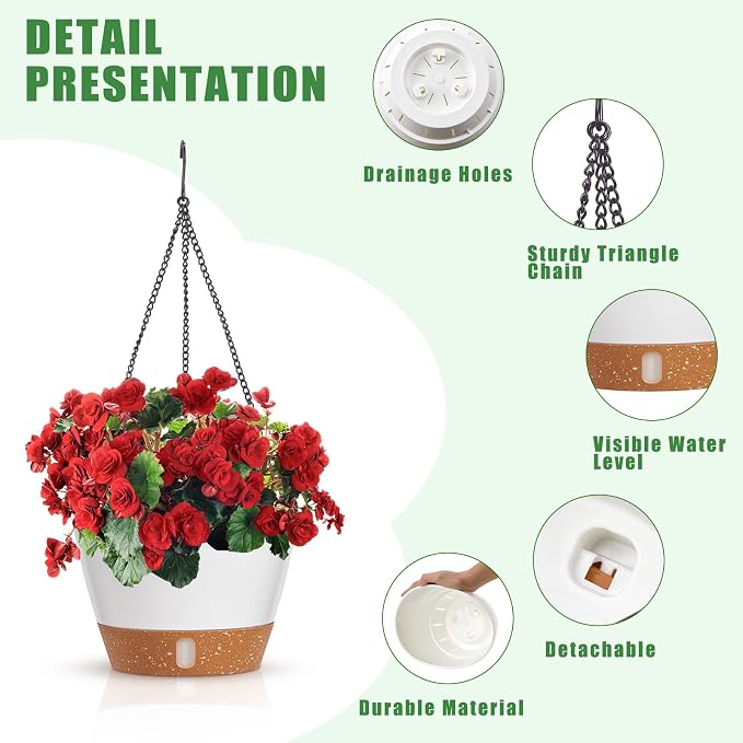 Amyhill 6 Pcs 8 Inch Hanging Planter - Image 3