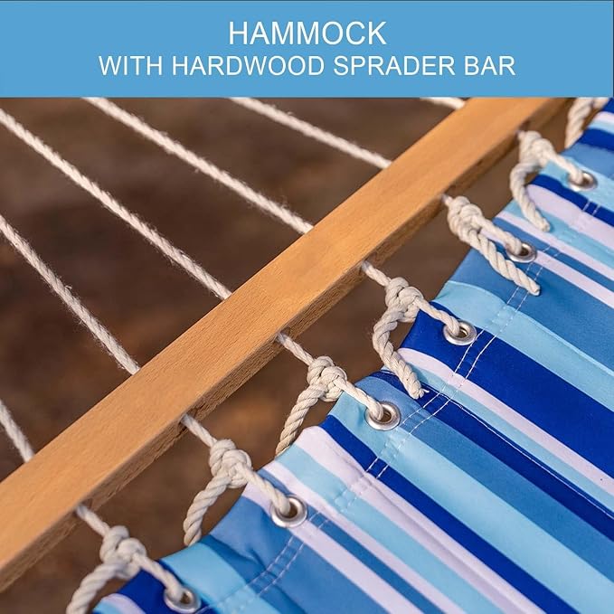 Lazy Daze Hammocks 12 FT Quilted Fabric Double Hammock - Image 5