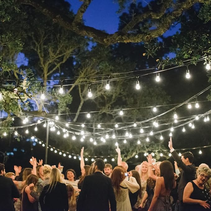 Mlambert 144Ft 3-Color in 1 48Ft Remote LED Dimmable Outdoor String Lights - Image 8