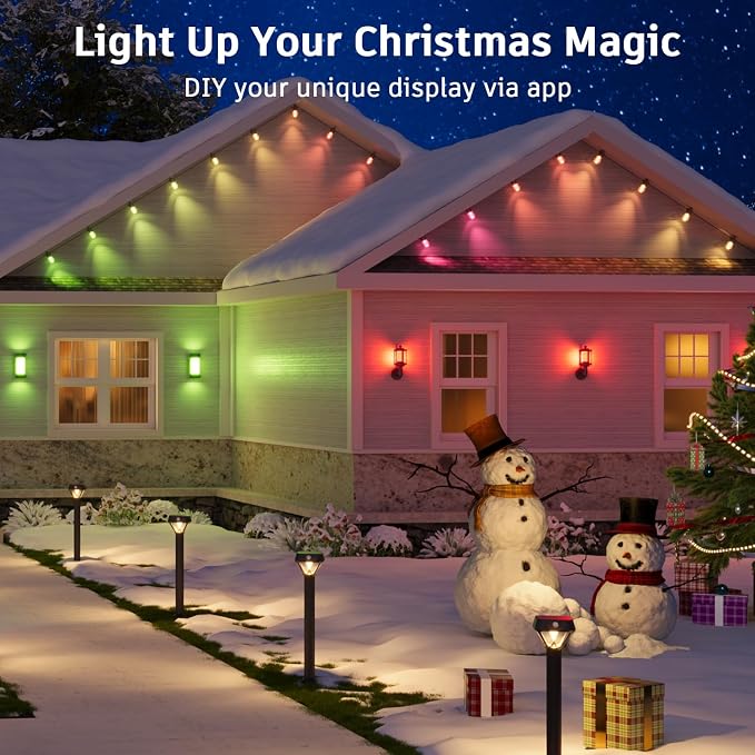 XMCOSY+ Smart Outdoor String Lights - 64ft RGBCWIC Patio Lights - Image 2
