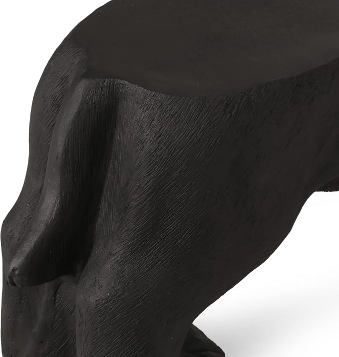 Christopher Knight Home Hyrum Outdoor Bench, Matte Black + Black - Image 6