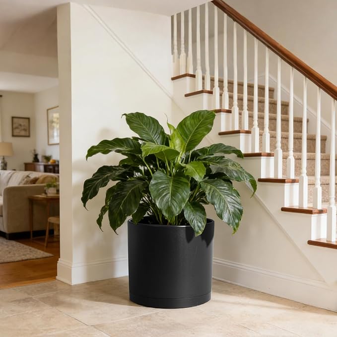 14 Inch Heavy-Duty Cylinder Deep Planter - Image 6