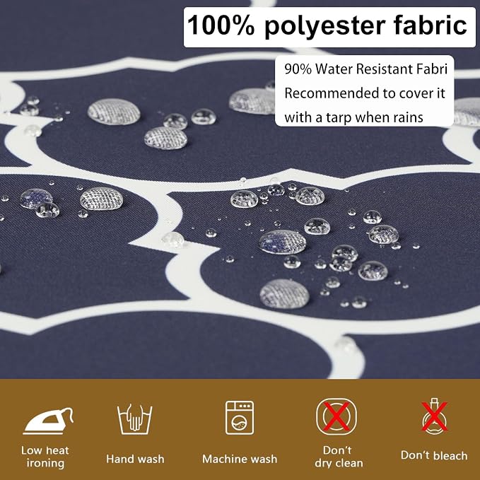 14 Piece Outdoor Patio Cushion Cover Replacement, Waterproof Patio Cushion - Image 4