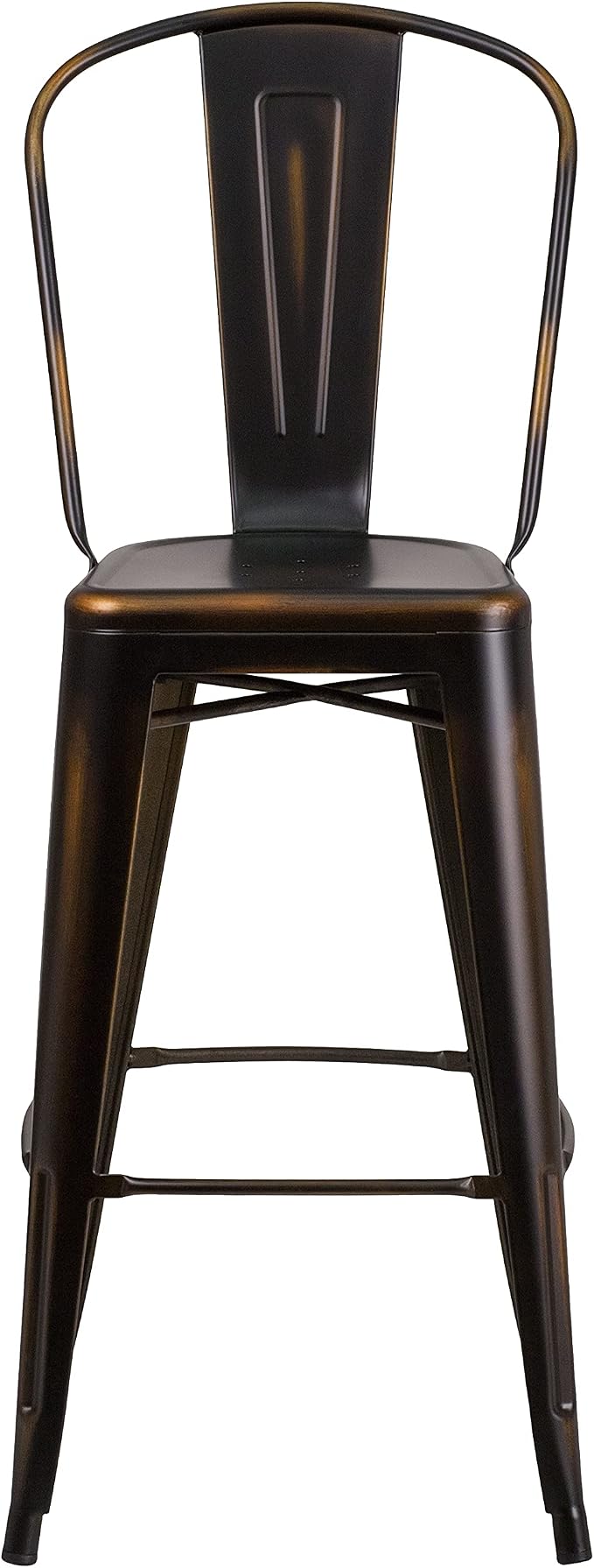 EMMA + OLIVER Commercial Grade 30" H Distressed Copper Metal Indoor-Outdoor - Image 5