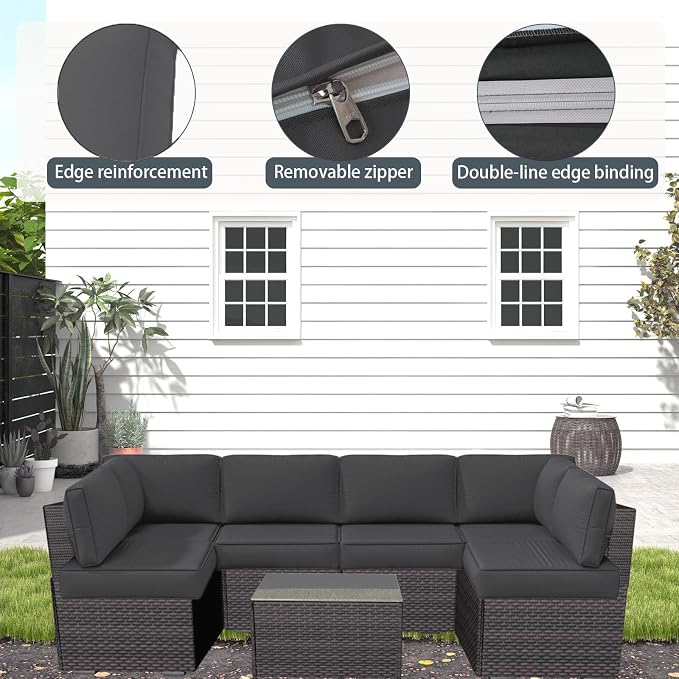 Outdoor Cushions Covers for Patio Furniture, Patio Cushion Covers Replacement - Image 5