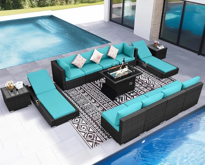 NICESOUL 13-Piece Patio Furniture Set by NICESOUL